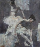 贝家骧，芭蕾系列之五，布面油画，38x46cm，2015.jpg