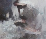 贝家骧，芭蕾系列之二，布面油画，38.5x46cm，2015.jpg