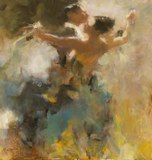 贝家骧，舞者之一， 布面油画， 100x95cm ，2016.jpg